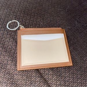 Credit Card Holder for Women, Slim Thin Wallet with Keychain,